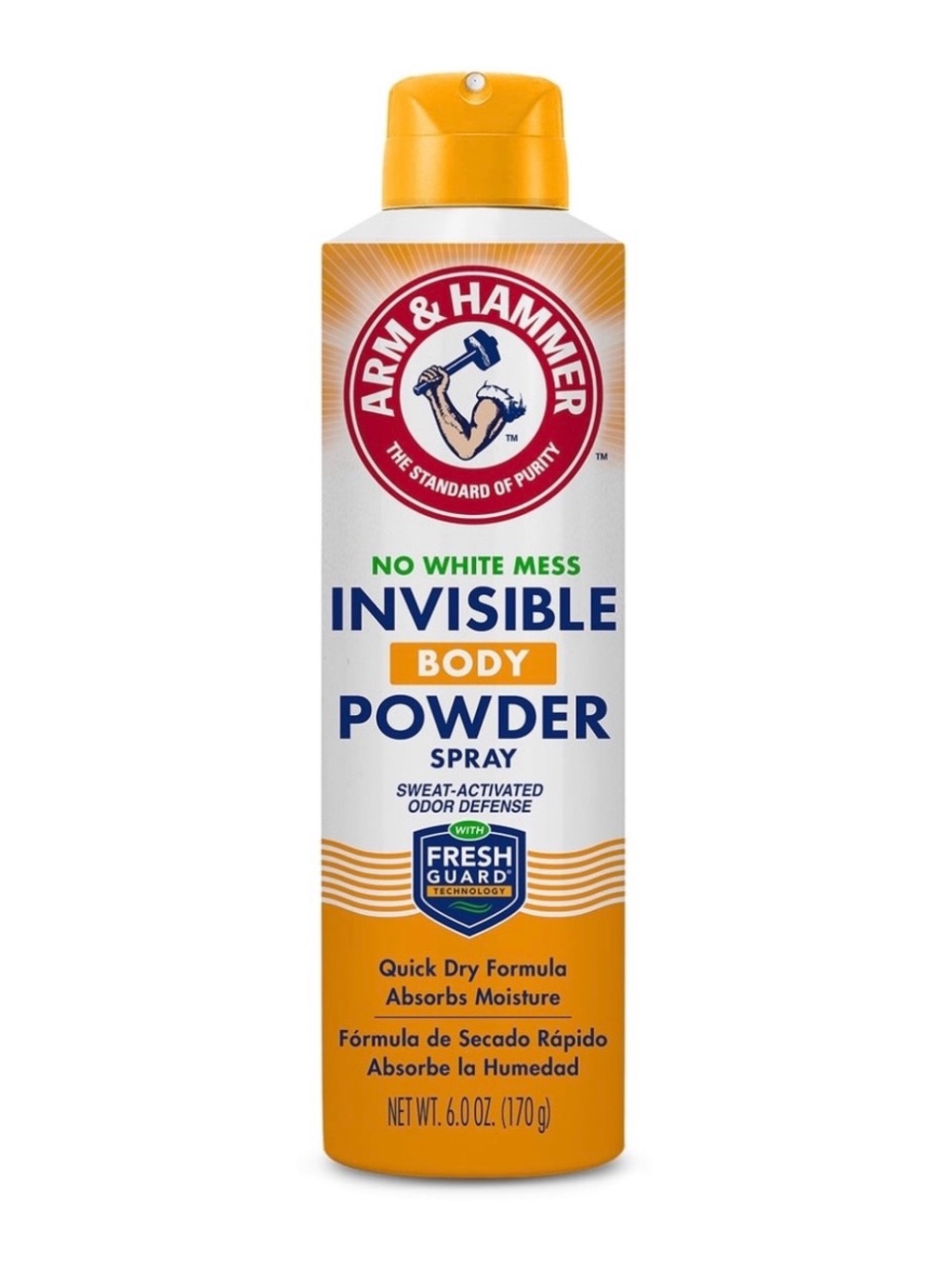 ARM & HAMMER | Invisible Odor Defense Body Powder Spray, 6 oz